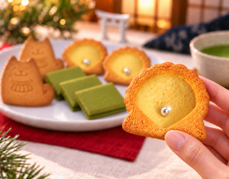 Boshell pearl shell cookie in hand