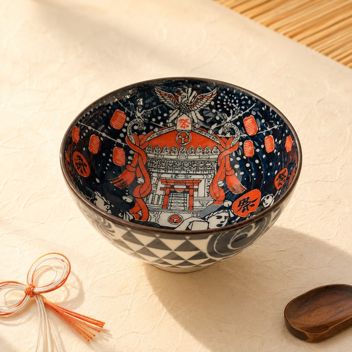 Japanese festival bowl from the Shikoku box